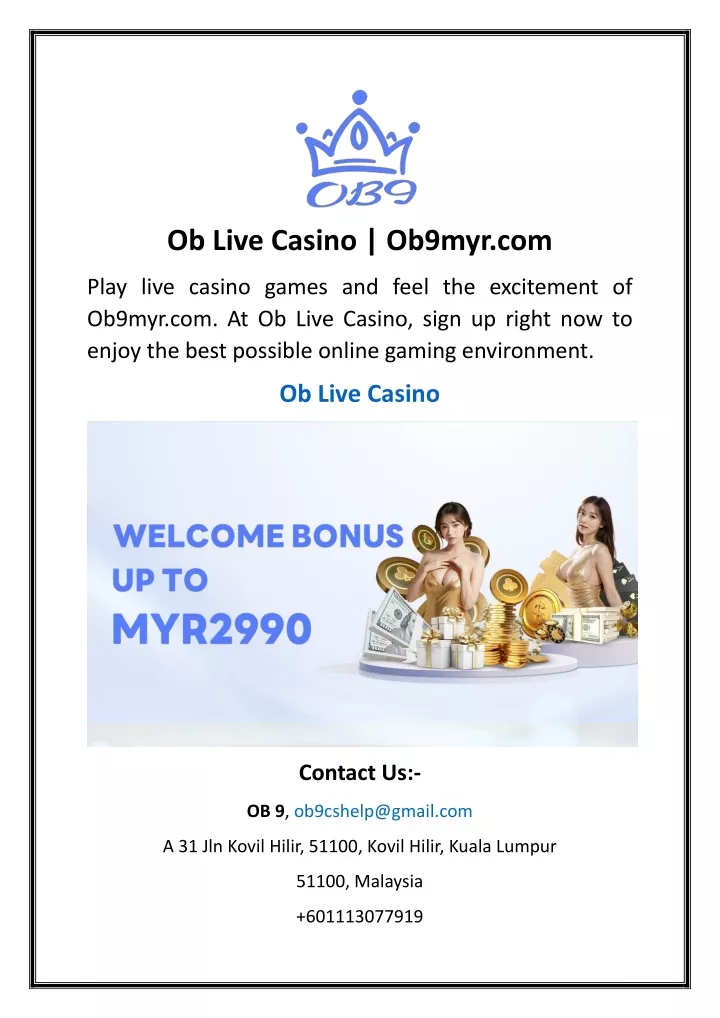 ob live casino ob9myr com