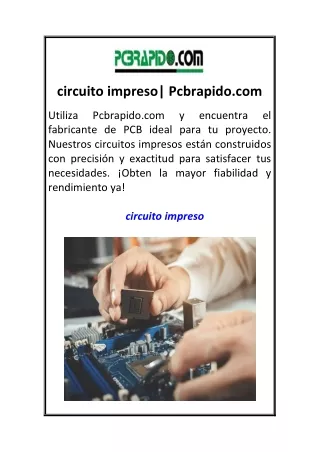 circuito impreso Pcbrapido.com