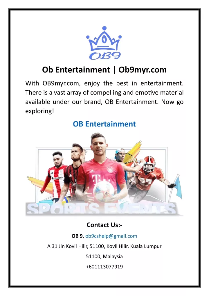 ob entertainment ob9myr com