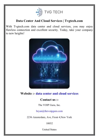 data center and cloud services tvgtech com