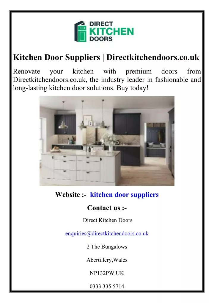 kitchen door suppliers directkitchendoors co uk