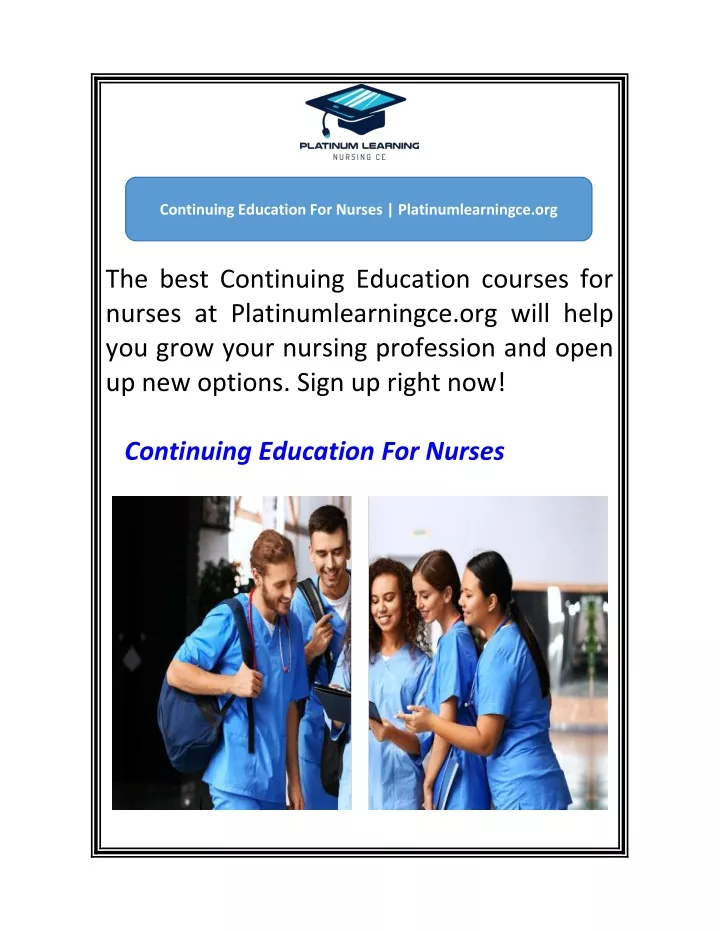 continuing education for nurses