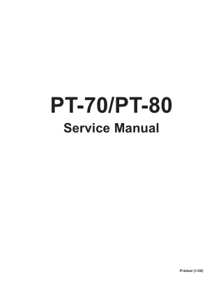 ASV Posi-Track PT-70 Track Loader Service Repair Manual