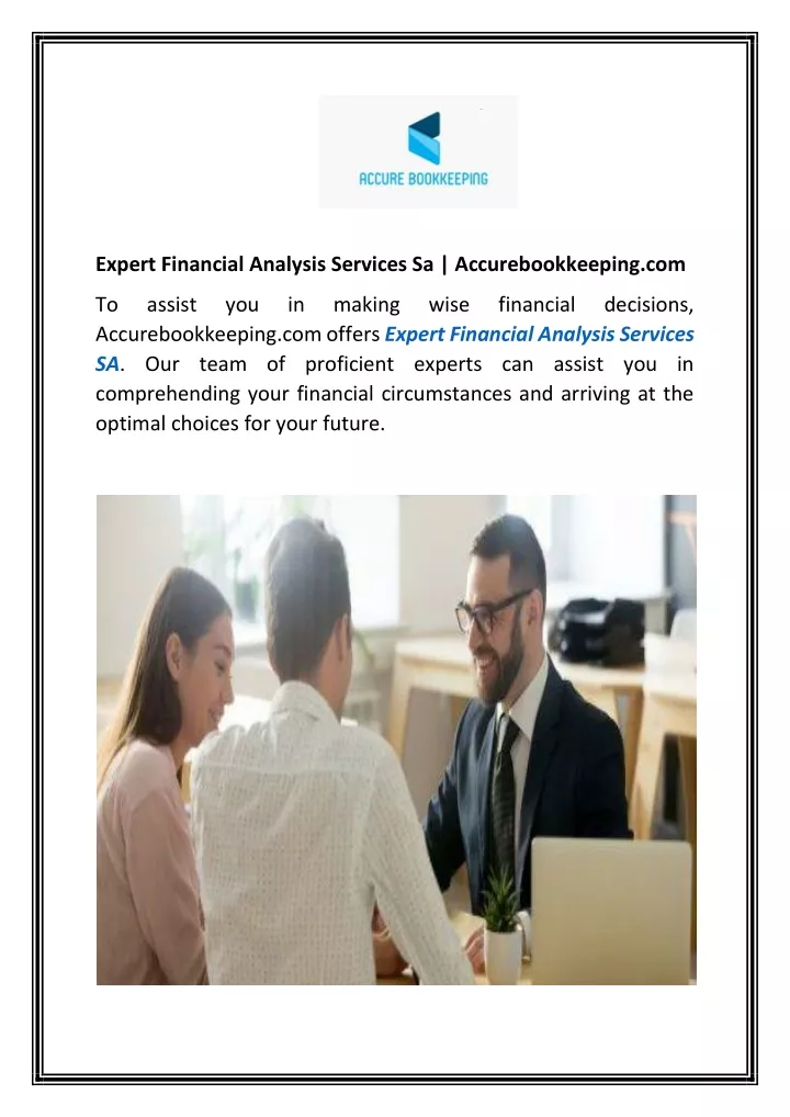 expert financial analysis services