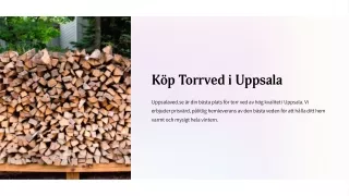 Köp Torrved i Uppsala