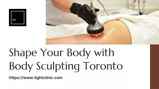 Non-Invasive Body Sculpting Toronto