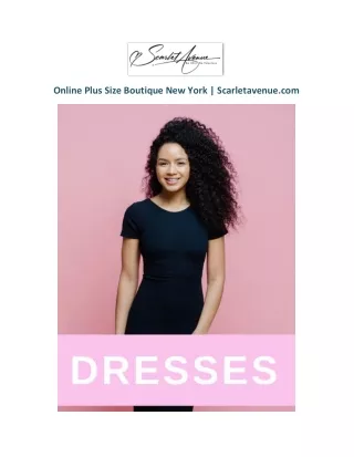 Online Plus Size Boutique New York | Scarletavenue.com