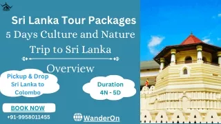 Discover Sri Lanka A 5-Day Journey through Culture and Nature
