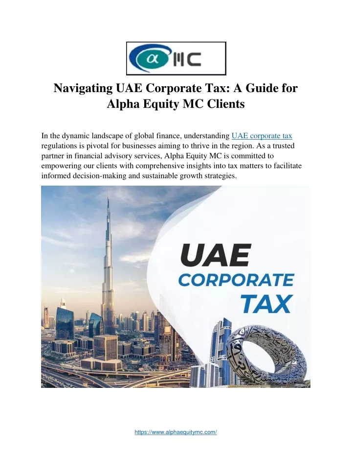 navigating uae corporate tax a guide for alpha