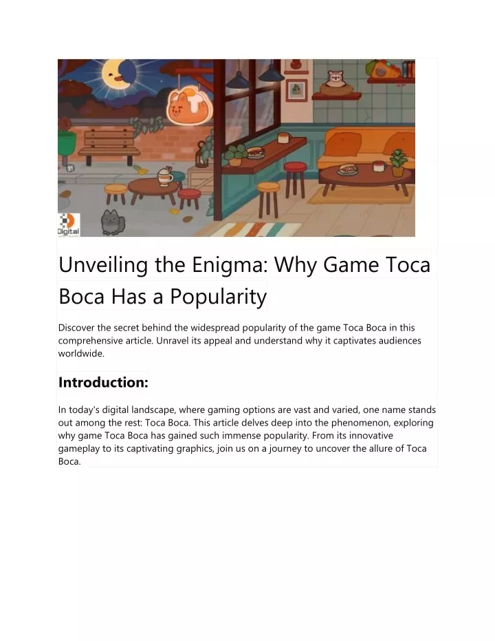 unveiling the enigma why game toca boca