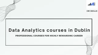 Data Analytics Courses In Dublin