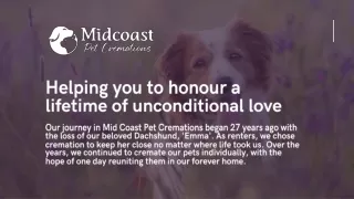 helping you to honour a lifetime of unconditional