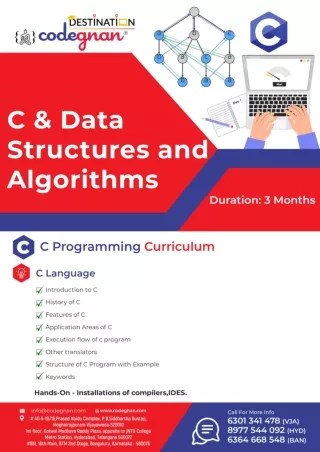Codegnan, Data Structures and Algorithm Training Course in Vijayawada