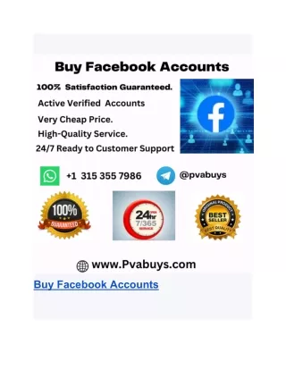 Buy Facebook Accounts