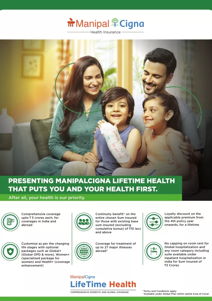 presenting manipalcigna lifetime health that puts