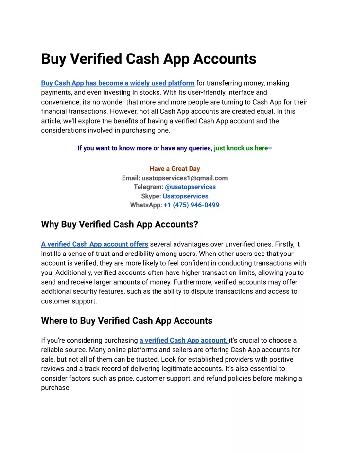 buy verified cash app accounts