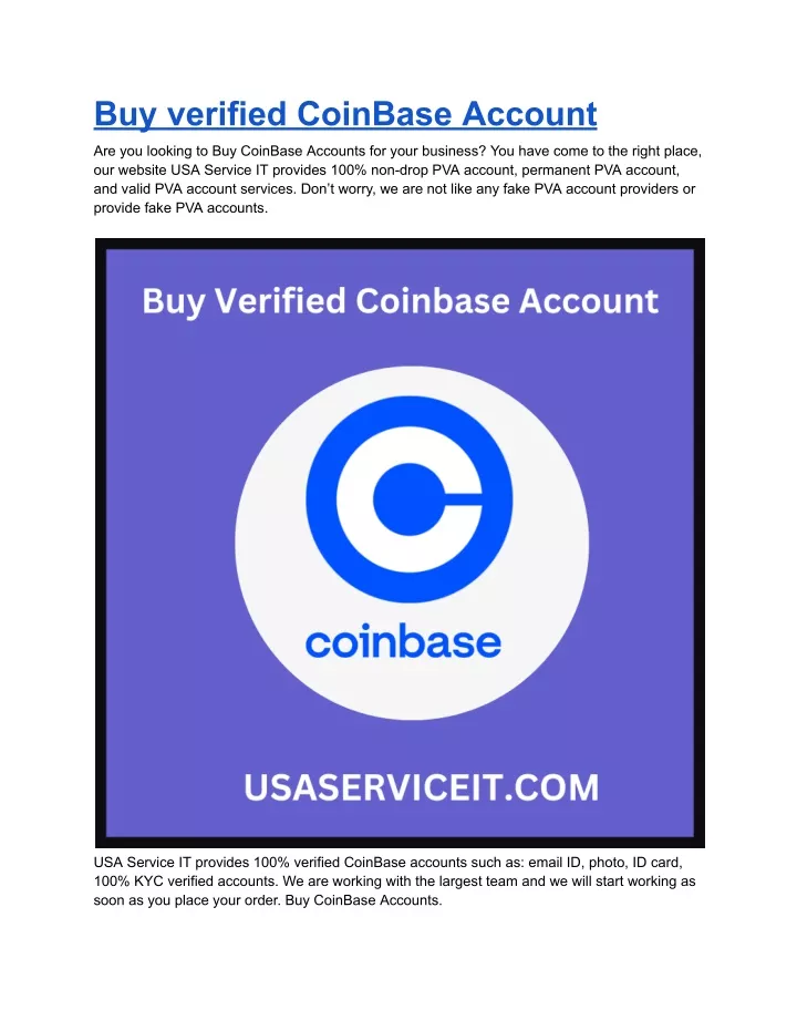 buy verified coinbase account