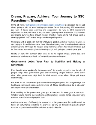 - Dream, Prepare, Achieve_ Your Journey to SSC Recruitment Triumph