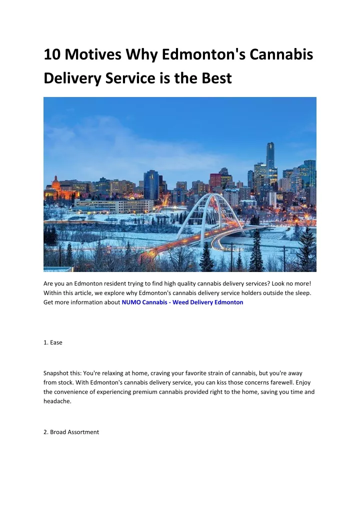10 motives why edmonton s cannabis delivery