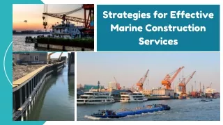Construction Services for Marine Piling and Foundations