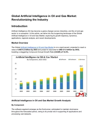 Global Artificial Intelligence in Oil and Gas Market_ Revolutionizing the Industry