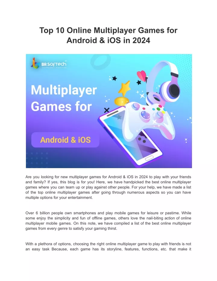 top 10 online multiplayer games for android