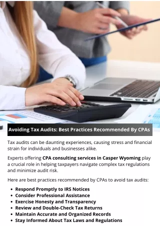 avoiding tax audits best practices recommended
