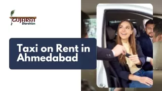 Taxi on Rent in Ahmedabad