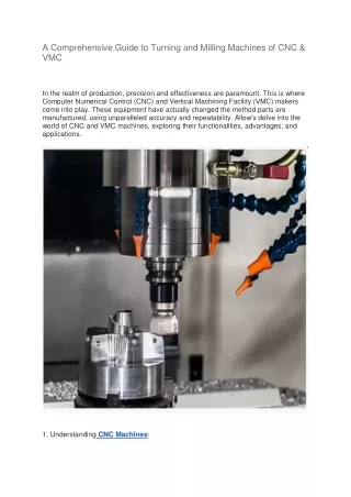 a comprehensive guide to turning and milling