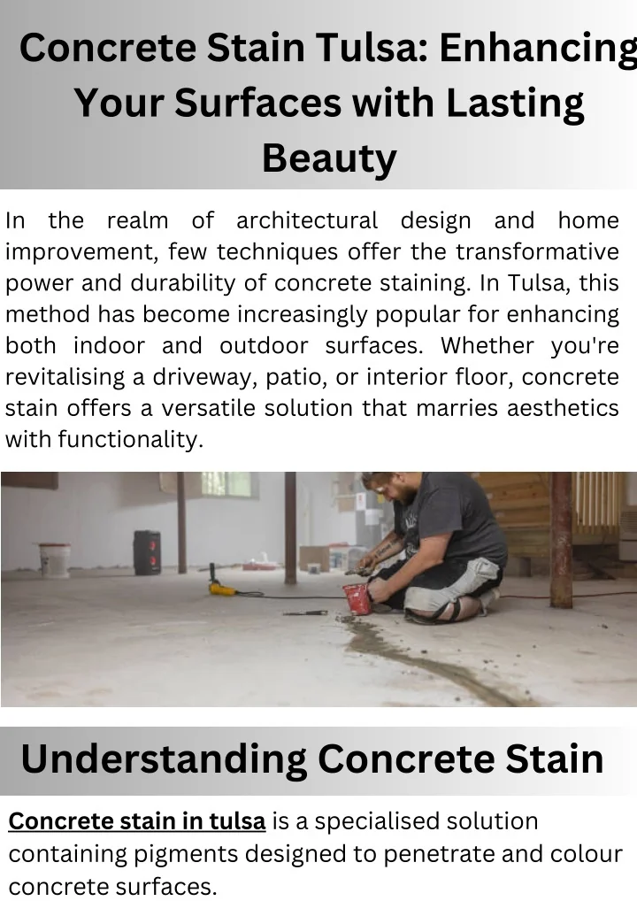 PPT - Concrete Stain Tulsa: Enhancing Your Surfaces with Lasting Beauty ...