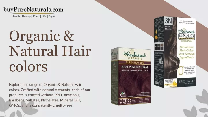 organic natural hair colors
