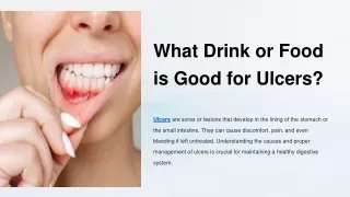 What Drink or Food is Good for Ulcers?