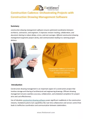 Construction Cadence Orchestrating Projects with Construction Drawing Management Software