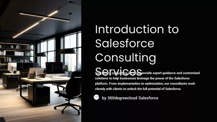 introduction to salesforce consulting services