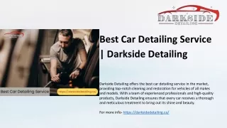 Best Car Detailing Service | Darkside Detailing