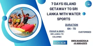 7 Days Island Getaway to Sri Lanka with Water Sports
