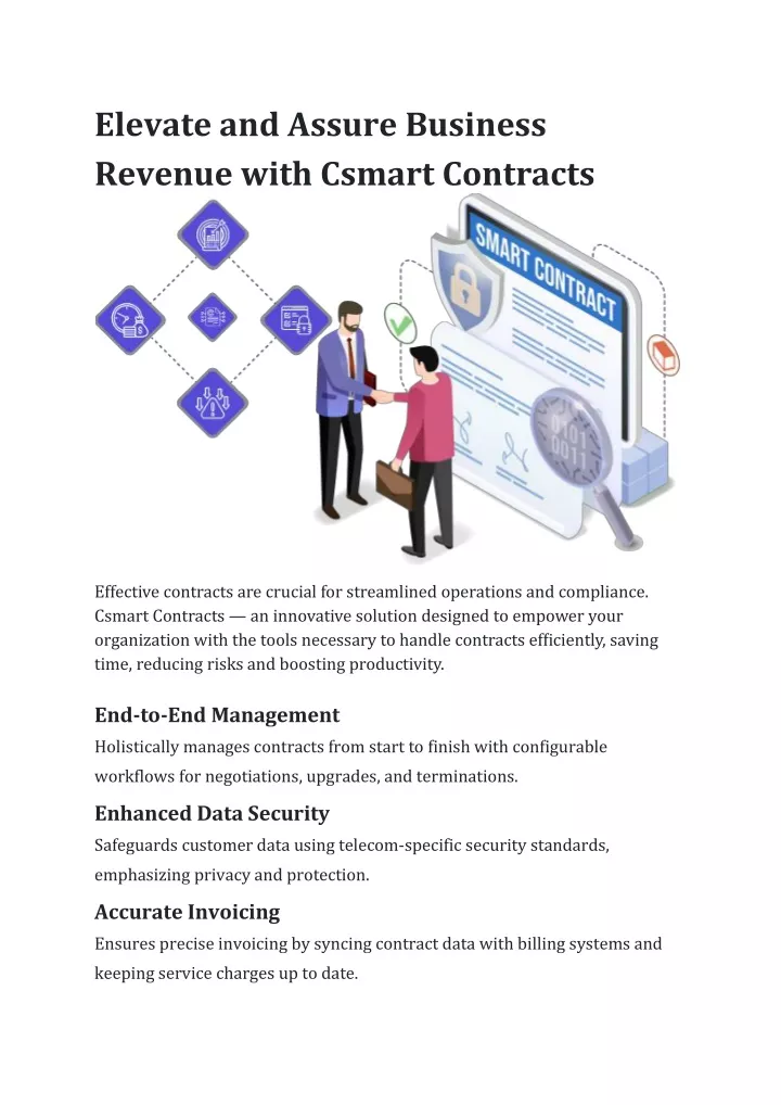elevate and assure business revenue with csmart