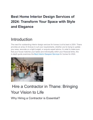 Best Home Interior Design Services | Yogesh Interior | Call Now