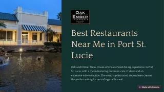 Best Restaurants Near Me Port ST. Lucie