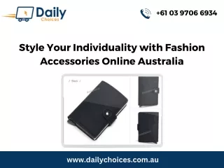 Style Your Individuality with Fashion Accessories Online Australia