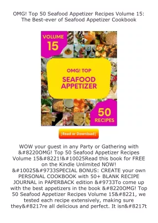 [READ]⚡PDF✔ OMG! Top 50 Seafood Appetizer Recipes Volume 15: The Best-ever