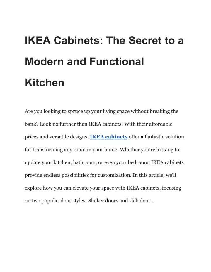 ikea cabinets the secret to a