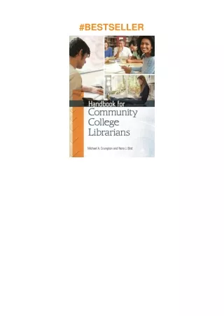 ⚡download Handbook for Community College Librarians