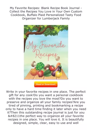 (❤️pdf)full✔download My Favorite Recipes: Blank Recipe Book Journal - Colle