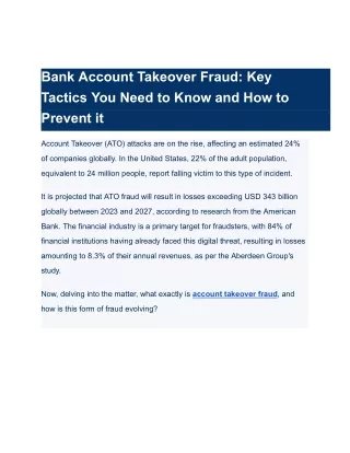 Bank Account Takeover Fraud_ Key Tactics You Need to Know and How to Prevent it