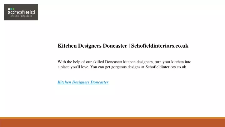 kitchen designers doncaster schofieldinteriors