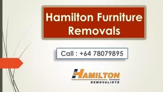 Hamilton Furniture Removals