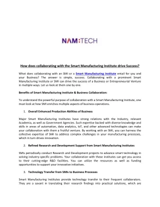 how does collaborating with the smart