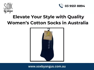 Elevate Your Style with Quality Women’s Cotton Socks in Australia  (1)