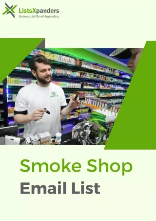 Smoke Shop Email List - PDF